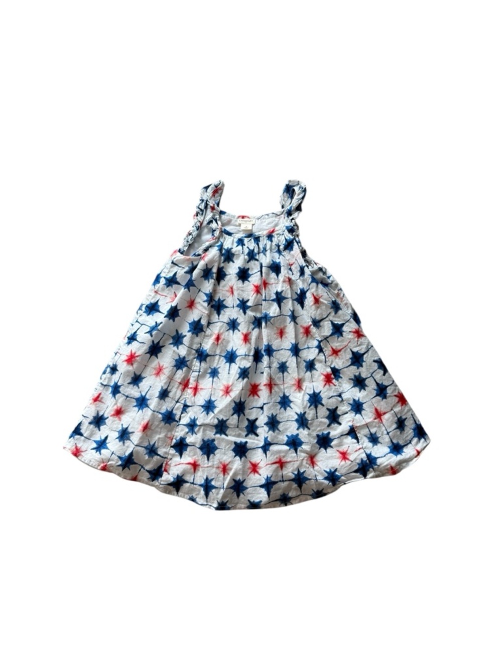 J. Crew Factory crewcuts White Dress with Blue and Red Star Print